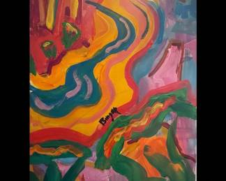Abstract Expressionist Painting by Binyap