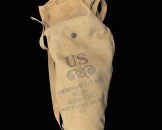 WWII US Noncombatant Gas Mask MA
