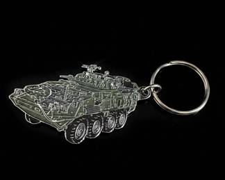 Stryker M Infantry Carrier Vehicle Enamel Keychain