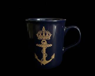 Vintage Royal Navy Crown and Anchor Ceramic Mug Made in England