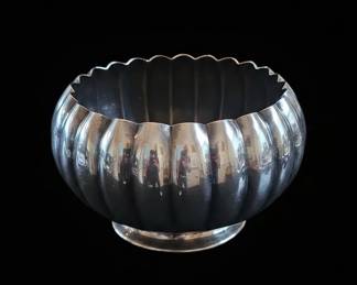 Apollo Silver Plated Fluted Bowl by Bernard Rices Sons