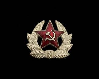 Soviet Union Red Star Cap Badge