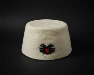 Albanian Qeleshe Plis with DoubleHeaded Eagle Embroidery