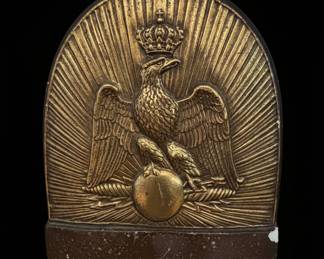 Vintage Cast Iron Napoleonic Eagle Bookends