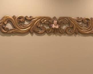 Gilded Wood Angel Wall Decor $1000.00