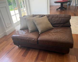 RH Brown Leather Sofa $800.00 OBO