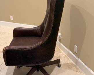 Brown Leather and Hive Office Chair $700.00