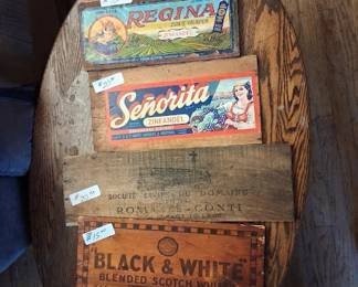 Antique Bottle and Orange Crate labels