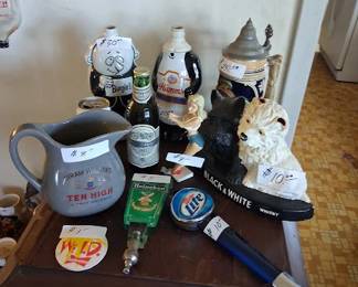 Vintage alcohol advertising memorabilia