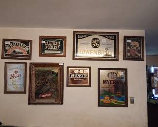 Vintage Alcohol Advertising Mirrors