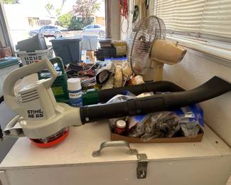 Yard blower. Fan