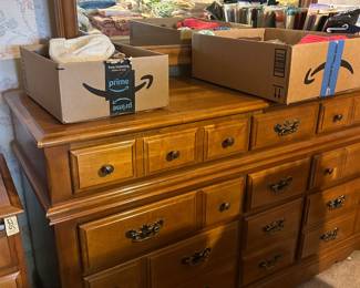 Dresser with mirror