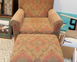 SIDE CHAIR & OTTOMAN