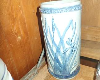 ANTIQUE CATTAIL VASE