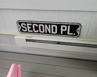 SECOND PL SIGN