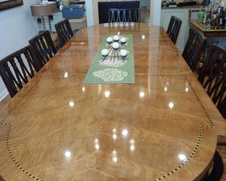 DINING TABLE - 8 CHAIRS