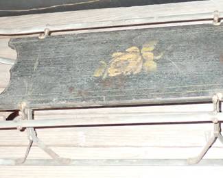 WOOD SLED METAL RUNGS