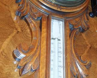 Victorian or Edwardian wall-mounted weather station