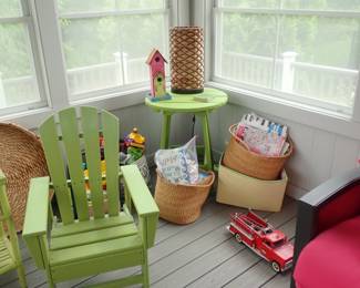 FUN PAINTED FURNITURE TABLE - ADIRONDACK CHILDS CHAIR
