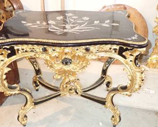 Rococo style console table