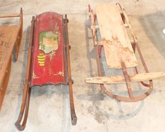 VINTAGE SLEDS LARGE ASSORTMENT