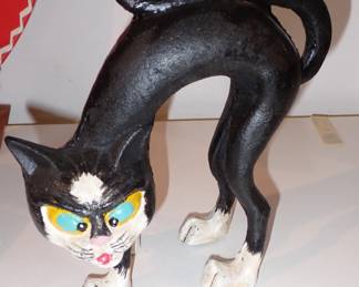 CAST IRON DOOR STOP CAT