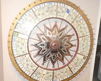 Vintage Prize Wheel, Carnival Wheel , Wheel Of Chance 60" MASON & CO NEWARK N.J.