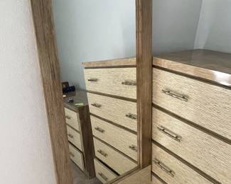 (2) Custom Lead Glass Custom Mirrors