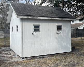 Workshop Shed for sale, buyer must incur all costs to remove from property, fenced yard.