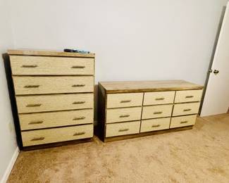 Tall Chest- W32" dT45" Dresser- L59" × T29"