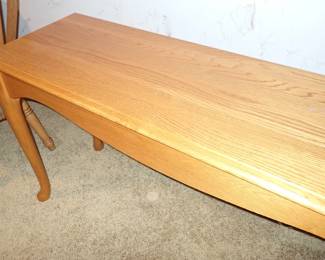 LONG OAK SOFA TABLE