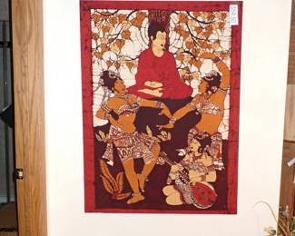 BATIK FABRIC WALL HANGING