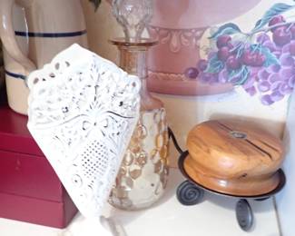 METAL VASE - CANDLE HOLDER - DECANTER