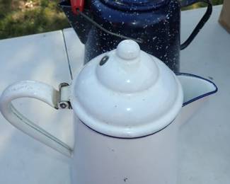 ENAMEL COFFEE POTS