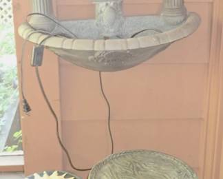 WATER FOUNTAIN & PLANT STANDS
