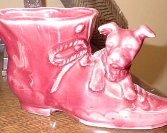 SHOE & DOG PLANTER
