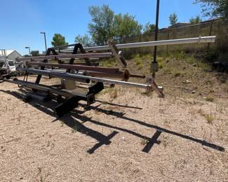 Sign Poles and Storage Rack