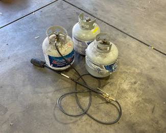 Propane Tanks with Flame Thrower