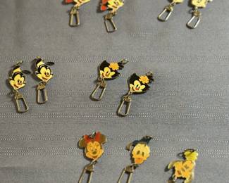 Vintage Disney and Animaniacs zipper pulls