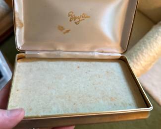 Vintage Parfums Evyan brass box