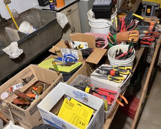 large collection of assorted hand tools