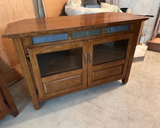 Two new Leick Home corner TV stands *AVAILABLE FOR PRESALE*