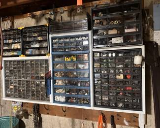 large collection of assorted nuts, bolts and screws