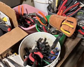 large collection of assorted hand tools