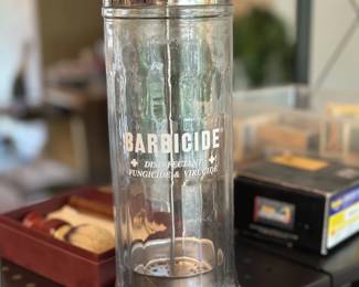 Vintage Barbicide barbershop vessel 