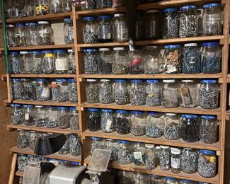 large collection of assorted nuts, bolts and screws