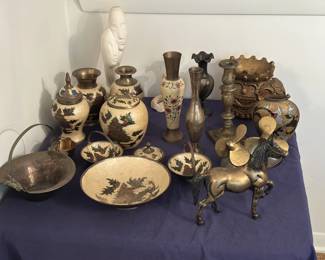 Enameled brass