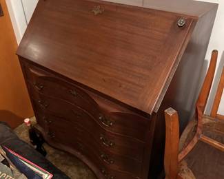 traditional mahogany drop-front secretary desk *AVAILABLE FOR PRESALE*