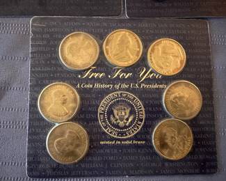 Promotional brass coins