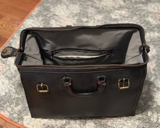 Vintage leather doctors bag